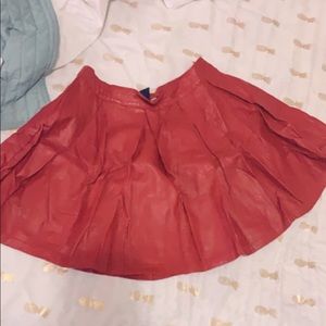 Leather skirt
